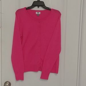 Old Navy Bright Pink Lightweight Cardigan